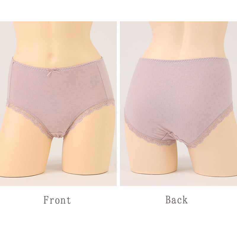 ショーツ 綿100% レディース  M L LL 綿 パンツ 下着 女性 肌にやさしい コットン 敏感肌 スタンダードショーツ シンプル 無地 肌着 婦人 インナー レース 柔らかい ダブルガーゼ 通気性 保温 快適 30代 40代 50代