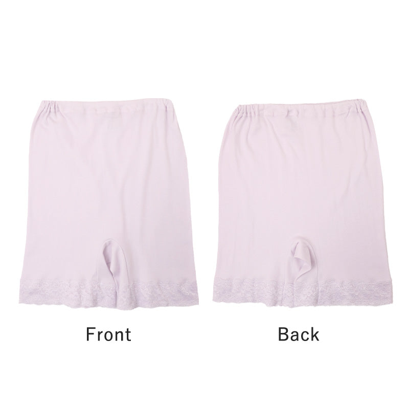 3分丈ボトム レディース 綿100％ ペチパンツ インナーパンツ コットン 下着 肌着 インナー M L LL フライス スーピマ綿 柔らかい ストレッチ ショートレギンス 無地 シンプル 綿インナー 快適インナー ズボン下 ボトムス