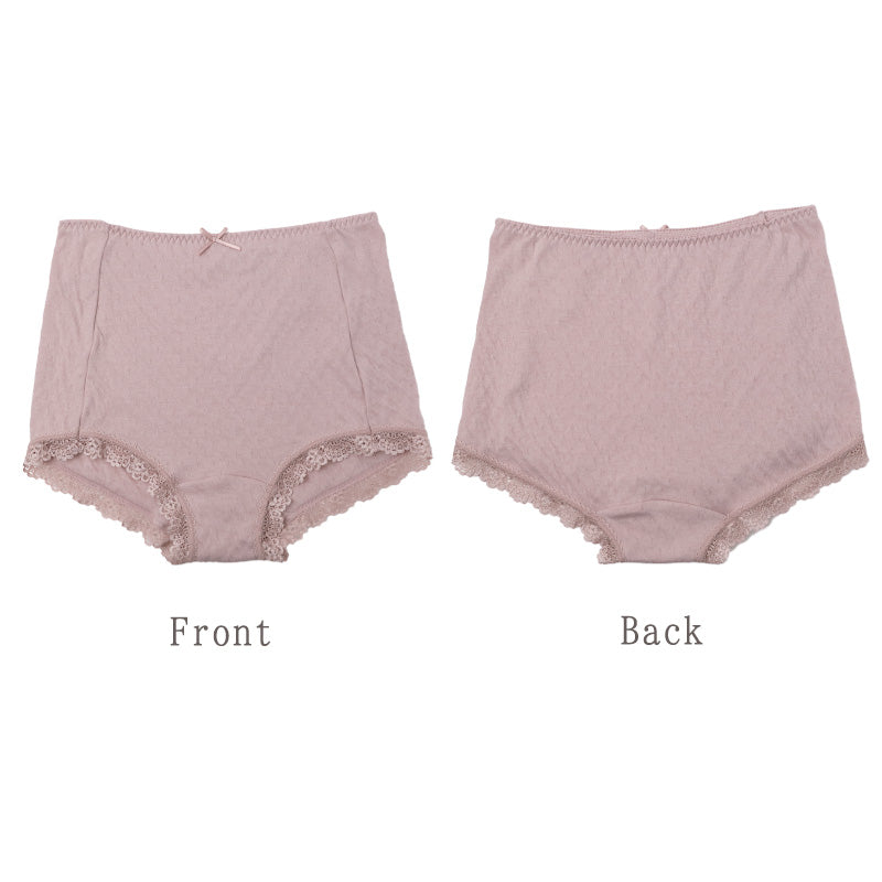 ショーツ 綿100% ガーゼ レディース M L LL 綿 パンツ 下着 女性 30代 40代 50代 肌にやさしい コットン 敏感肌 柔らかい スタンダードショーツ シンプル 無地 肌着 婦人 インナー レース ダブルガーゼ 通気性 保温 快適