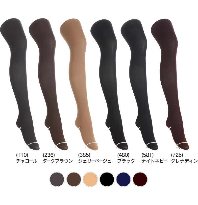 アツギ タイツ 発熱 110デニール 2足組 S-M～L-LL (ベージュ 黒 アツギタイツ ATSUGI TIGHTS 発熱タイツ 暖かい 防寒)