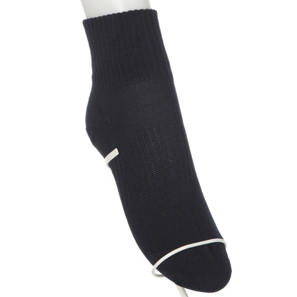 ソックス ハイカット ジュニア ショート丈 ロークルー 靴下 白 黒 紺 12cm丈 3足組 22-24cm・24-26cm ショート レディース 女子 スクール 通学 部活 中学生 高校生 (在庫限り)
