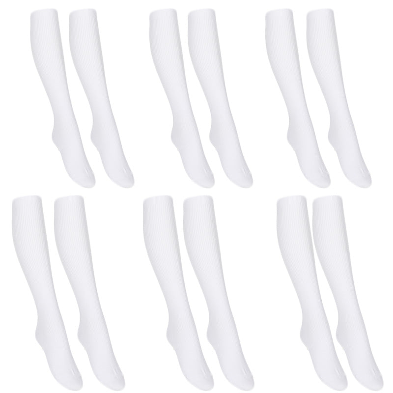 ハイソックス ソックス スクールソックス 靴下 38cm丈 3足組 2セット 22-24cm・24-26cm 白 黒 紺 レディース 女子 スクール 通学 部活 中学生 高校生 まとめ売り
