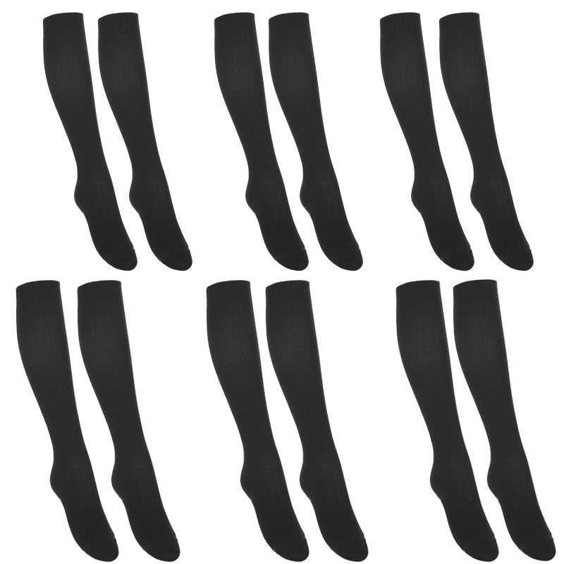 ハイソックス ソックス スクールソックス 靴下 38cm丈 3足組 2セット 22-24cm・24-26cm 白 黒 紺 レディース 女子 スクール 通学 部活 中学生 高校生 まとめ売り