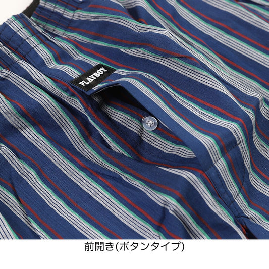 トランクス メンズ パンツ 綿100% ブランド プレイボーイ PLAYBOY 紳士 PLAY BOY M～LL 前開き playboy かっこいい おしゃれ 柄