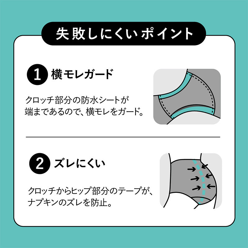 サニタリーショーツ 運動 生理用ショーツ スポーツ ショーツ レディース 羽根つき 2枚セット M・L 生理用 防水 漏れない ボクサー アツギ サニタリー 羽つき ウイング 下着 吸汗速乾 インナー ATSUGI atsugi フェムテック フェムテック用品