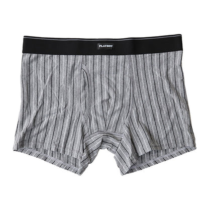 PLAYBOY ボクサーパンツ メンズ 前開き ボクサーブリーフ ブランド 綿 インナー コットン M～LL 下着 男性 パンツ ボクサー シンプル おしゃれ プレイボーイ