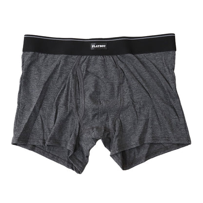 PLAYBOY ボクサーパンツ メンズ 前開き ボクサーブリーフ ブランド 綿 インナー コットン M～LL 下着 男性 パンツ ボクサー シンプル おしゃれ プレイボーイ playboy PLAY BOY