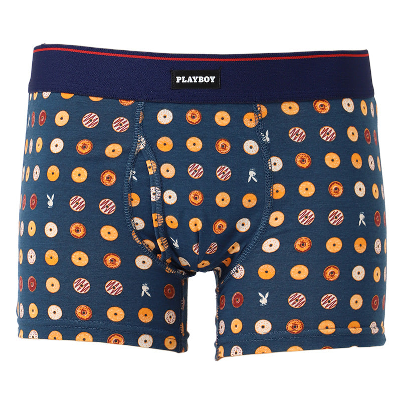 ボクサーパンツ メンズ 前開き 綿混 ストレッチ ボクサーブリーフ 下着 紳士 男性 インナー PLAYBOY プレイボーイ M L LL 前あき ソフトゴム ボクサー パンツ アンダーウェア コットン混 伸縮 フィット シンプル おしゃれ ブランド 通勤 仕事 通学