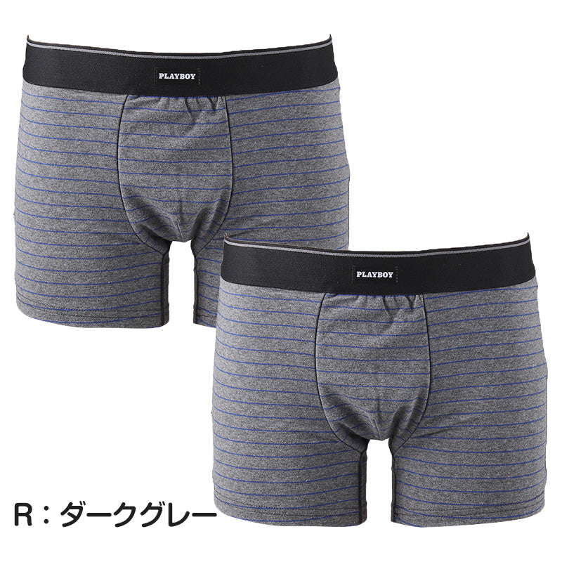 尿漏れパンツ 男性用 ちょい漏れ ボクサーパンツ 吸水 15cc対応 2枚セット M L LL 軽失禁 前とじ メンズ 下着 パンツ シミ出し防止 ストレッチ ウエストソフトゴム PLAYBOY プレイボーイ ボクサーブリーフ エチケット インナー 尿もれ 失禁パンツ
