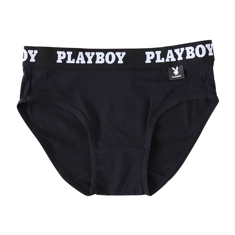 ショーツ レディース 婦人 シンプル ブランド PLAYBOY M L LL 下着 肌着 インナー PLAY BOY かっこいい 綿混