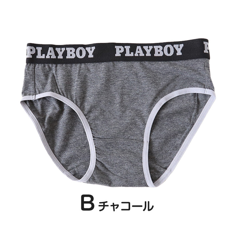 ショーツ レディース 婦人 シンプル ブランド PLAYBOY M L LL 下着 肌着 インナー PLAY BOY 綿混