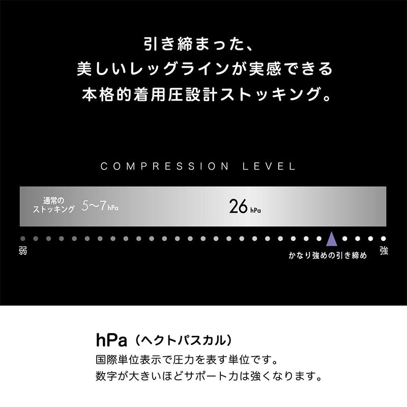 アツギ 着圧ストッキング パンティストッキング ストッキング 着圧 パンスト 着圧 強め M-L L-LL アツギストッキング 肌色 黒