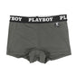 ショーツ レディース ボクサーショーツ 1分丈ショーツ 婦人 シンプル ブランド PLAYBOY M L LL 下着 肌着 インナー PLAY BOY かっこいい 綿混