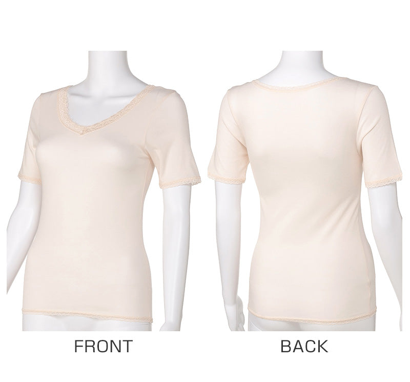 3分袖インナー 半袖 肌着 半袖インナー レディース 吸汗速乾 ドライ アツギ M L LL 下着 インナー レディースインナー ATSUGIの肌着 アツギの肌着