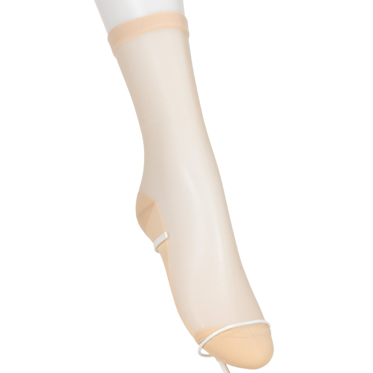 アスティーグ 透 ショートストッキング ストッキング クルー丈 クルーソックス 22-24cm ASTIGU 婦人 ベージュ 黒 グレー 白 透明感 伸縮性