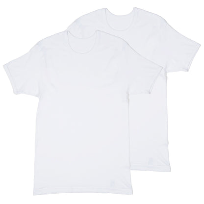 メンズ 半袖 綿100% インナー tシャツ 丸首 2枚組 アツギ 半袖シャツ クルーネック コットン 綿 肌に優しい M L LL 敏感肌 紳士 肌着 下着 男 アンダーウェア まとめ買い