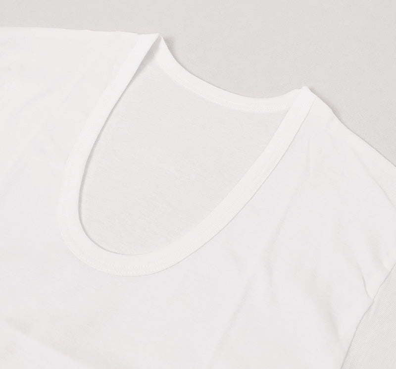 メンズ 半袖 綿100% U首 インナー tシャツ 2枚組 アツギ 半袖シャツ uネック コットン 綿 肌に優しい M L LL 敏感肌 紳士 肌着 下着 男 アンダーウェア まとめ買い