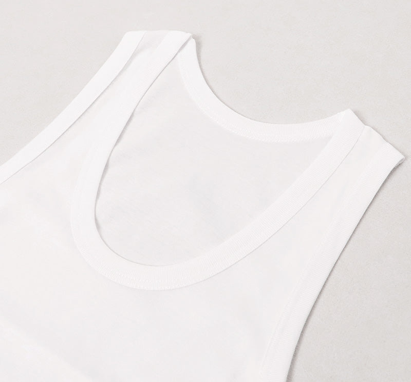 メンズ ランニングシャツ タンクトップ 2枚組 綿100 シャツ U首 uネック M L LL インナー 紳士 肌着 男 アンダーウェア まとめ買い