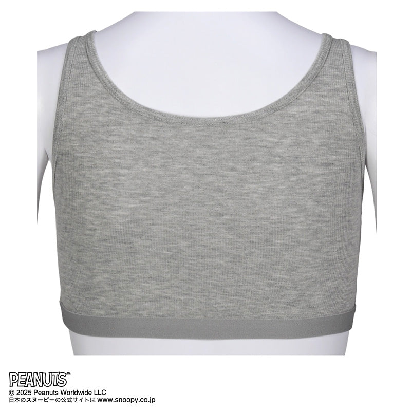 ジュニアブラ ハーフトップ キッズ 小学生 ファーストブラ 子供 リブ 女の子 スヌーピー 150cm 160cm 165cm 女児 インナー 下着 中学生 女子 カップ付きインナー パッド付き