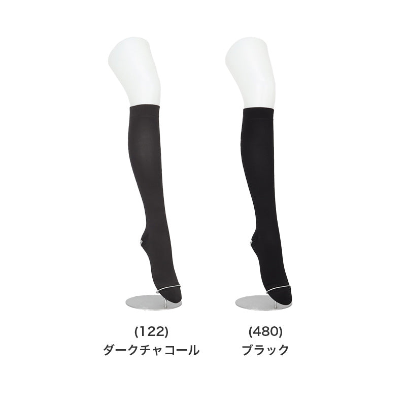 アツギ メディカル Atsugi Medical 着圧ソックス レディース ハイソックス 足首18hPa 23-25cm 靴下 くつ下 ソックス 抗菌防臭 ヌードトウ むくみ対策 レッグケア ソフト着圧 インナー 段階着圧 美脚ケア フィット 快適 通気性 蒸れにくい