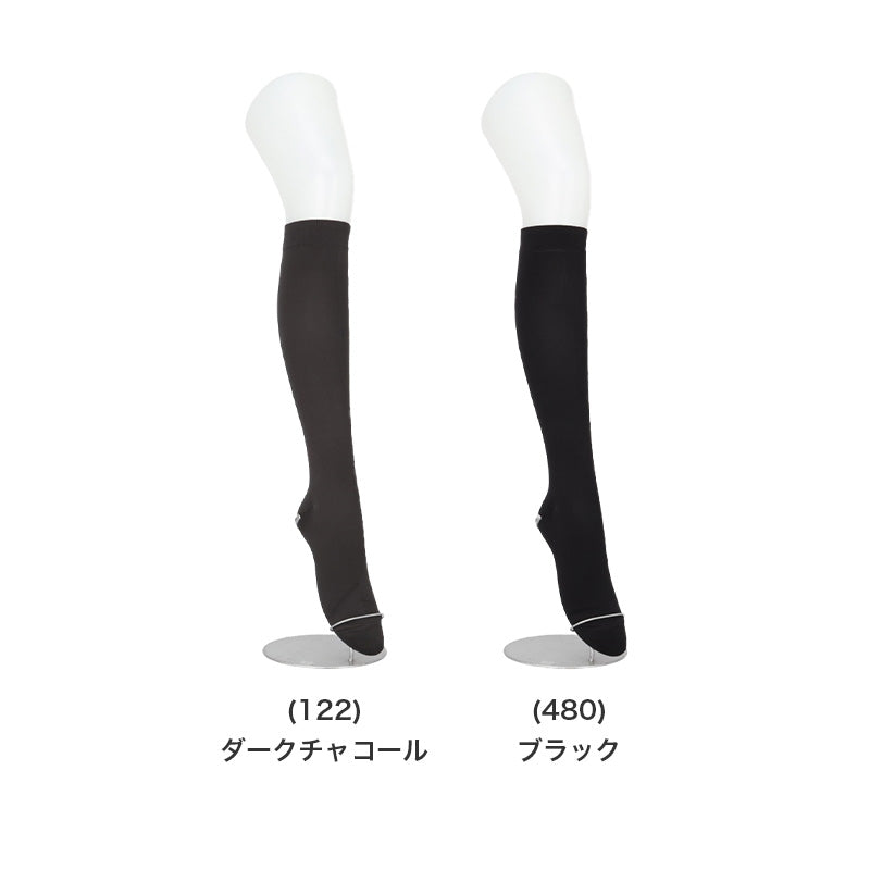 アツギ メディカル Atsugi Medical 着圧ソックス レディース ハイソックス 足首22hPa 23-25cm 靴下 くつ下 ソックス 抗菌防臭 ヌードトウ むくみ対策 レッグケア ソフト着圧 インナー 段階着圧 美脚ケア フィット 快適 通気性 蒸れにくい