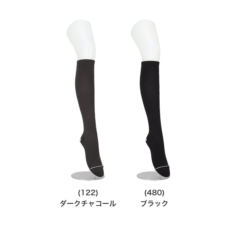 アツギ メディカル Atsugi Medical 一般医療機器 着圧ソックス レディース ハイソックス 足首28hPa 23-25cm 靴下 くつ下 ソックス 抗菌防臭 ヌードトウ むくみ対策 レッグケア ソフト着圧 インナー 段階着圧 美脚ケア フィット 快適 通気性