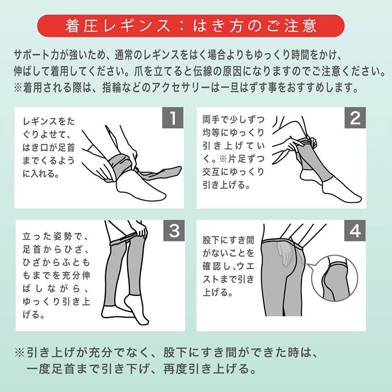 Atsugi Medical アツギ メディカル 着圧レギンス レディース 10分丈