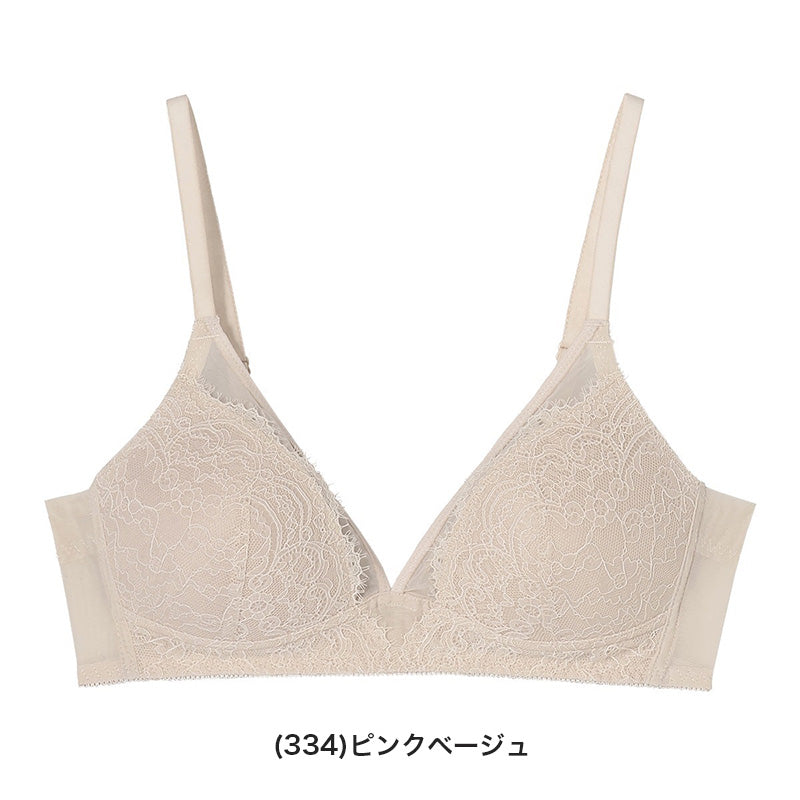 アツギ ノンワイヤーブラ レース ブラジャー レディース 通気性 M L LL 下着 ブラ 女性 夏 インナー ヌードメイク ATSUGI atsugi 涼しい 快適 軽量 リラックス 蒸れにくい 夏ブラ 暑さ対策 べたつきにくい