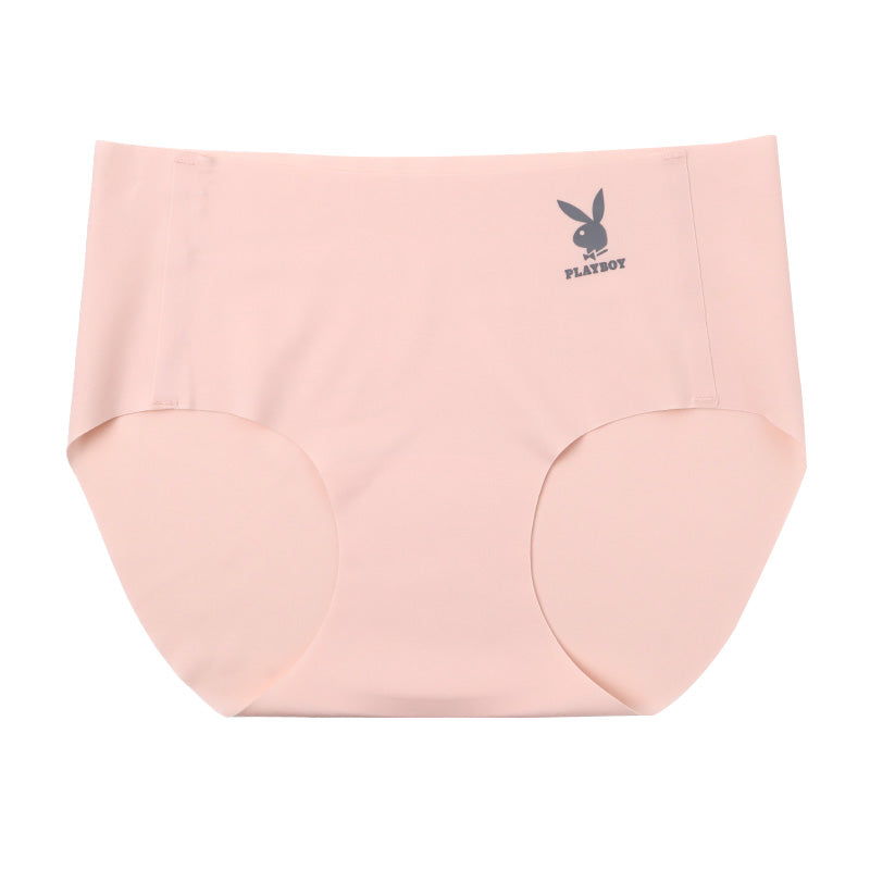 ショーツ レディース シームレスショーツ 響かない パンツ 下着 女性用 PLAYBOY プレイボーイ M L LL 無縫製 接着ショーツ タグレス ひびきにくい パンティ ストレッチ 伸びる なめらか フィット インナー シンプル 無地 薄手 快適 食い込まない アウターに響かない