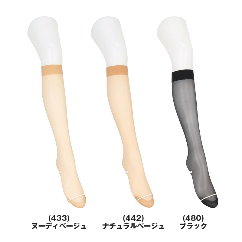 ストッキング ひざ下 UVカット レディース 紫外線対策 UVカット率90％以上 UPF25 伝線しにくい 22-25cm 補強トウ 静電気防止 抗菌防臭 足形セット 膝下ストッキング ひざ丈 ショートストッキング パンツスタイル 通勤 オフィス フォーマル 春夏