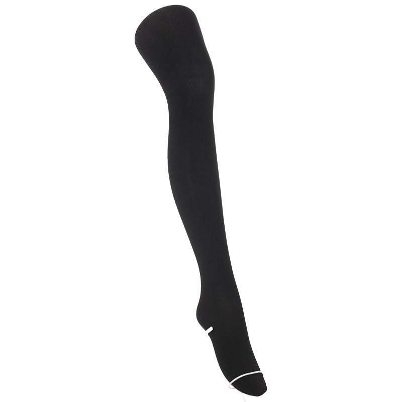 フェイクタイツ 着圧 80デニール 80D 裏ベージュ 黒ストッキング風 あったかタイツ レディース M-L L-LL 足首9hPa 光発熱 静電気防止 ヌードトウ 黒原着ナイロン プレーティング編み 透け感 防寒 秋冬 婦人 女性 学生 通学 通勤 制服 スカート