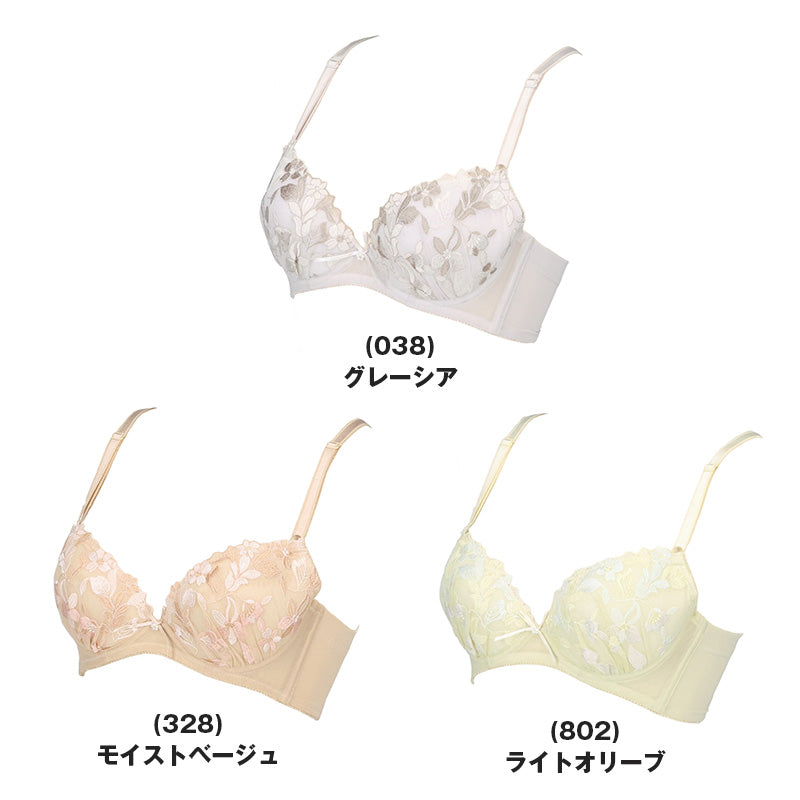 レディース ブラジャー 脇高 ソフトワイヤー パッド入り 取り外しパッド 吸汗速乾 カップ裏メッシュ ワイヤーブラ A70 A75 A80 A85 B70 B75 B80 B85 C70 C75 C80 C85 チュールレース 4列ホック ポリエステル2WAY 脇上折返し 脇すっきり シルエット