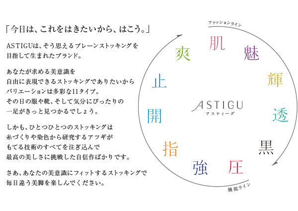 アツギ ASTIGU 開 オープントウ ひざ下丈ストッキング 22-25cm (ATSUGI アスティーグ レディース 婦人 女性 ストッキング 暖かい 結婚式 母の日 ギフト プレゼント 膝下) (在庫限り)