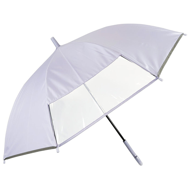 学童傘 キッズ 晴雨兼用 ジャンプ傘 透明窓 反射テープ 55cm 日傘 雨傘 UVカット 一級遮光 UPF50+ 遮熱 黒コーティング 通学 小学生 子供 55cm 丈夫 太い中棒 ワンタッチ 安全 通園 窓付き傘 1駒透明窓 透明窓付き 学童ジャンプ傘 子ども傘 通学傘