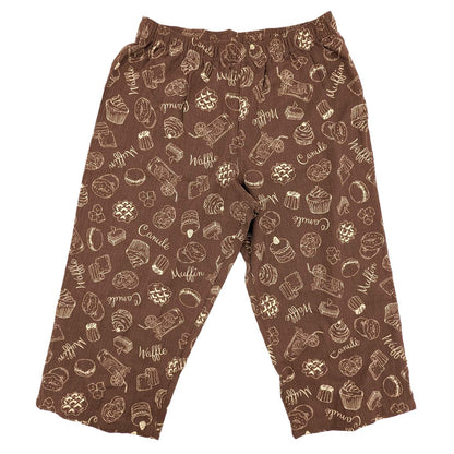 ステテコ レディース 部屋着 綿100% 夏 クレープ カプリパンツ ひざ下 ルームウェア イージーパンツ パジャマ 夏用 M～4L ルームパンツ 7分丈 ズボン ボトムス リラックス 涼しい かわいい 可愛い おしゃれ 大きいサイズ LL 3L 4L (在庫限り)