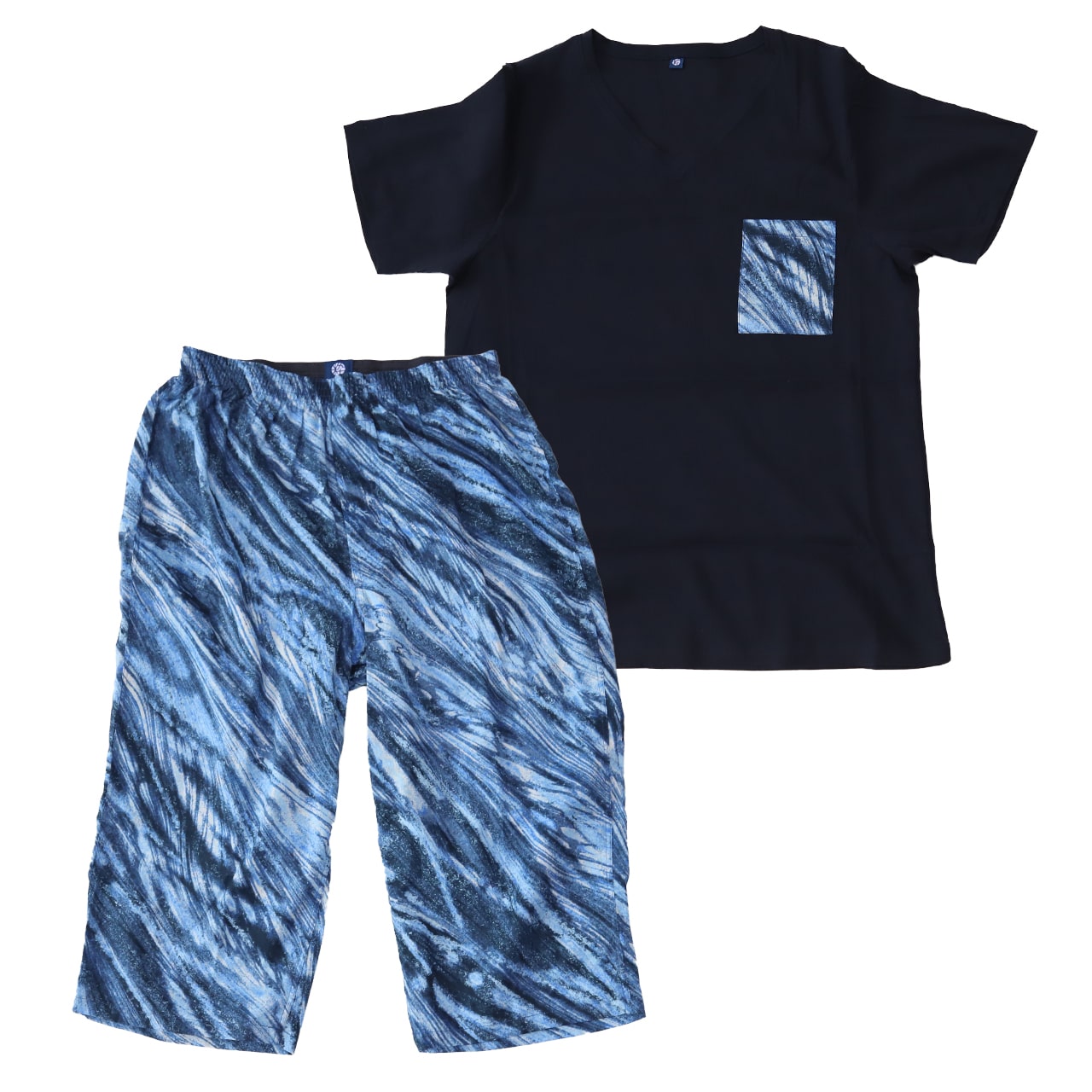 綿100% ステテコ メンズ 上下セット 夏 パジャマ 部屋着 半袖 vネック M～LL Tシャツ 夏用 ルームウエア ルームウェア 上下 父の日 プレゼント ギフト 60代 50代 70代 実用的 服