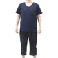 綿100% ステテコ メンズ 上下セット 夏 パジャマ 部屋着 半袖 vネック M～LL Tシャツ 夏用 ルームウエア ルームウェア 上下 父の日 プレゼント ギフト 60代 50代 70代 実用的 服