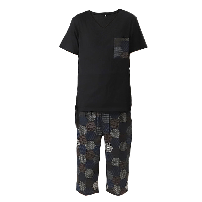 綿100% ステテコ メンズ 上下セット 夏 パジャマ 部屋着 半袖 vネック M～LL Tシャツ 夏用 ルームウエア ルームウェア 上下 父の日 プレゼント ギフト 60代 50代 70代 実用的 服
