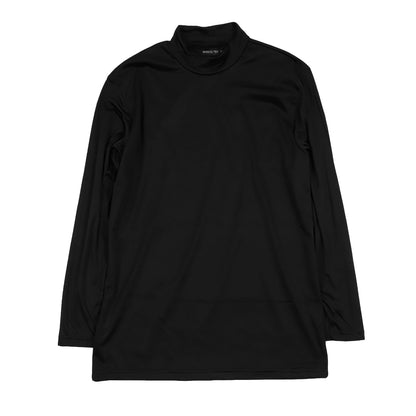 長袖 ハイネック メンズ シャツ インナー 裏起毛 M～LL (あったか 重ね着 防寒 防風 蒸れにくい バイク ウィンタースポーツ) (在庫限り)