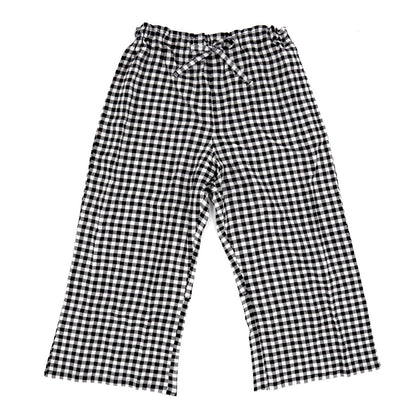 ステテコ レディース 夏 部屋着 綿100% クレープ ワイドパンツ パジャマ 夏用 ルームウェア ひざ下 おしゃれ かわいい M～LL すててこ ルームパンツ ボトムス ズボン 柄 涼しい さらさら コットン リラックス 女性 女子 M L LL