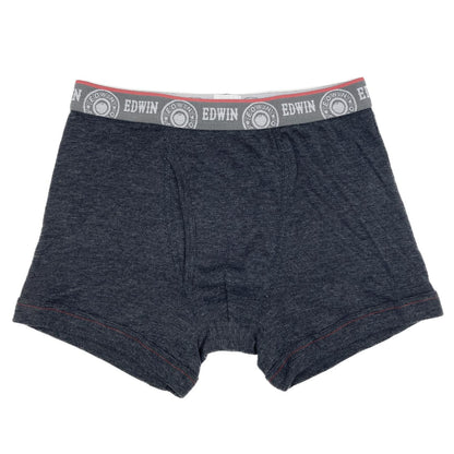 ボクサーパンツ エドウィン 定番 メンズ ボクサーブリーフ EDWIN 前開き 柔らかい 綿素材 ポリエステル ニット 快適 ストレッチ スポーツ 人気 夏にも快適 秋冬にもおすすめ ゴルフ グレー 赤 ネイビー デニムっぽい ブランド M L LL M-LL