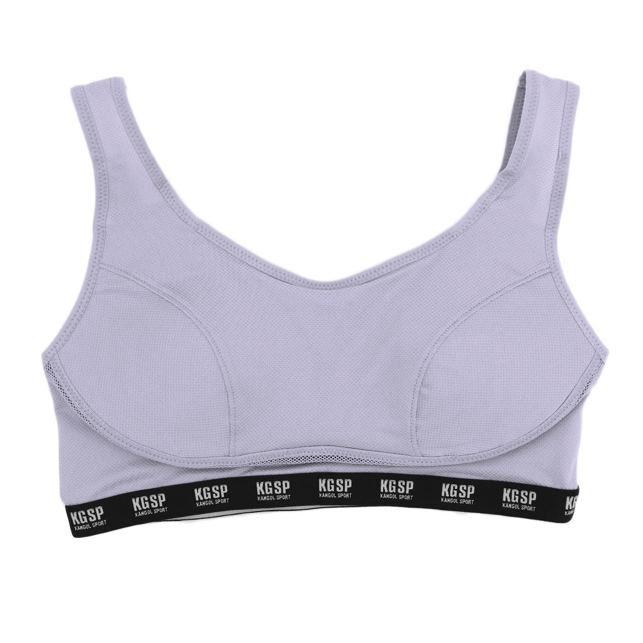 スポーツブラ ノンワイヤーブラ ジュニア ハーフトップ 一体型カップ付き 中学生 高校生 女子 女の子 ガールズ KANGOL 150cm 160cm 165cm 小学生 ランニング