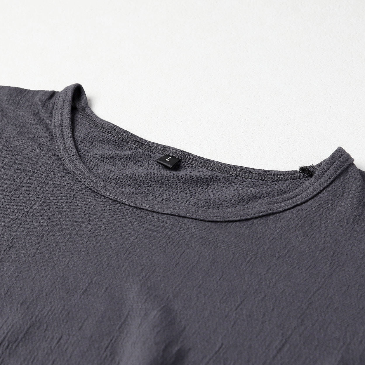 メンズ インナー 半袖 夏 tシャツ 速乾 シャリ感 ストレッチ サラサラ M～LL 涼しい クレープ 綿 ムレない 蒸れにくい べたつかない 丸首 クルーネック 下着 肌着 男性 紳士 M L LL (在庫限り)