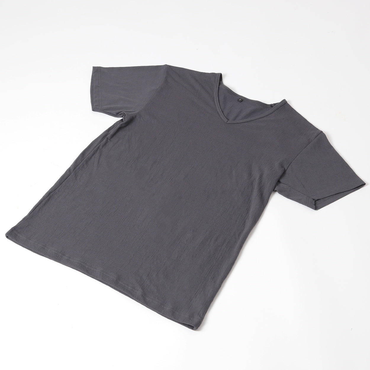 メンズ インナー 半袖 夏 vネック tシャツ 速乾 シャリ感 ストレッチ サラサラ M～LL 涼しい クレープ 綿 ムレない 蒸れにくい べたつかない v首 下着 肌着 男性 紳士