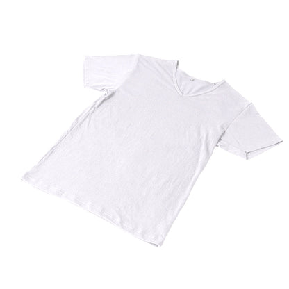 メンズ インナー Tシャツ 半袖 Vネック クルーネック 綿素材 夏 吸水速乾 ムレない ストレッチ 伸縮性 サラサラ 下着 肌着 クレープ サラッとした着心地 汗で蒸れにくい 白 黒 グレー ネイビー M L LL
