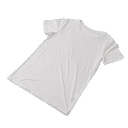 レディース Tシャツ 丸首 クルーネック インナー 夏 吸水速乾 ムレない ストレッチ 伸縮性 汗冷え防止 サラサラ 下着 肌着 サラッとした着心地 遮熱 アウトドア スポーツウェア 汗で蒸れにくい 白 黒 グレー ピンク M L LL (在庫限り)