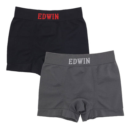 2枚組 ボクサーパンツ エドウィン キッズ ボクサーブリーフ EDWIN 140～160cm 成型 ストレッチ 快適 人気 夏にも快適 スポーツ アウトドア ブランド インナー パンツ 男児 ジュニア 肌着