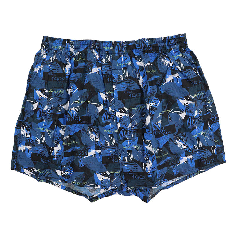 カンゴール トランクス 綿100% 前開き メンズ KANGOL SPORT M～LL ゆったり 立体設計 締め付けない リラックス ラク 柄 アンダーウェア パンツ かっこいい おしゃれ 柄 快適