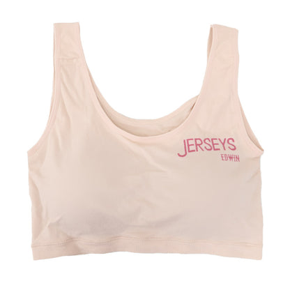 エドウィン EDWIN ノンワイヤーブラ レディース ハーフトップ M L フィット感 着け心地 締め付けない ストレッチ 動きやすい 痛くない 快適 下着 インナー ブラジャー 響きにくい やわらか 軽い スポブラ リラックス ジョギング ランニング スポーツ