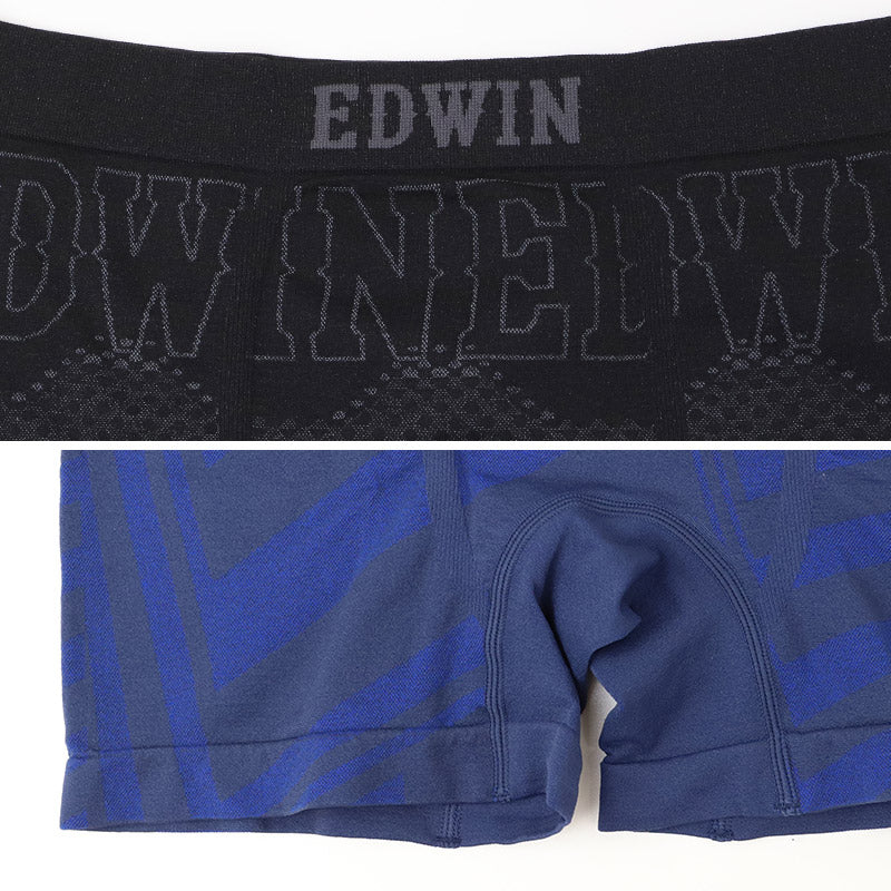 EDWIN 成型 ボクサーパンツ メンズ ボクサーブリーフ 前閉じ 全方位ストレッチ M L LL 伸縮 フィット 成型インナー シームレス メンズ下着 インナー パンツ アンダーウェア 紳士 男性用 デイリー スポーツ 仕事 おうち時間 楽ちん
